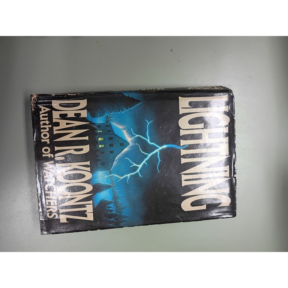 Lightning Dean R Koontz Hardcover Book 1988 G.P. Putnam's Sons Vintage Suspense